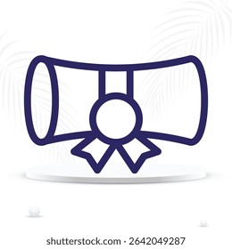 Roll icon symbolizing rolled-up paper or cylindrical shape
