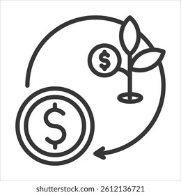 Roll Icon Vector Illustration Outline