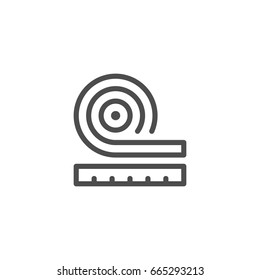 Roll insulation icon