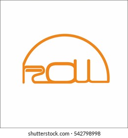 ROLL LETTER VECTOR LOGO