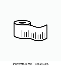 Roll Meter Icon. Measurement Tool Symbol - As Simple Vectors, Signs for Design and Websites, Presentations or Applications.
