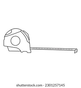 Roll meter icon vector illustration template design