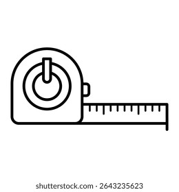 Roll meter sign symbol vector flat icon