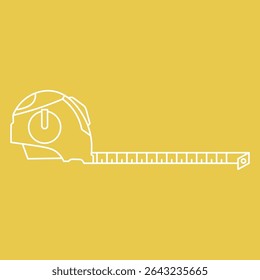 Roll meter sign symbol vector flat icon