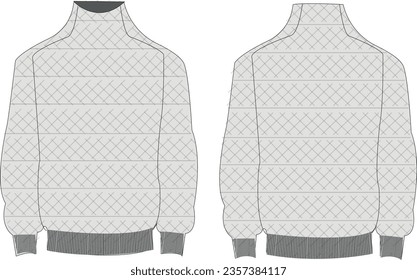 the roll up neck 
cosy wear men template 
sweater sketch
a w catwalk sketch