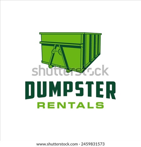 Roll off dumpster rental with a masculine style design