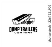 Roll off dumpsters logo with masculine style design