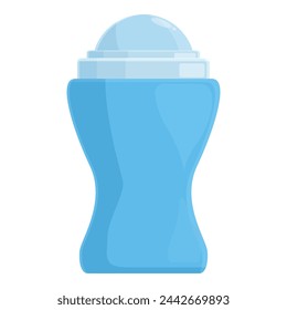 Roll on clean icon cartoon vector. Perfume skin. Glass natural shampoo