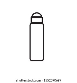 roll on deodorant canister simple icon vector