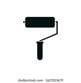 Roll paint brush icon vector illustration