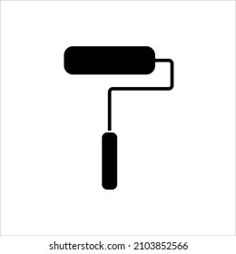 roll paint icon vector illustration symbol