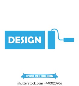 roll paint icon vector illustration EPS 10