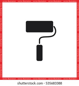 roll paint icon vector illustration.