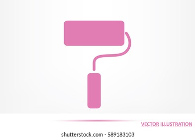 roll paint icon vector illustration.