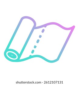 Roll Paper Icon Element For Design