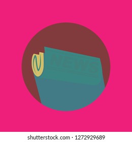 roll paper icon. icon for holiday sign