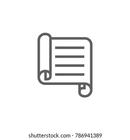 Roll paper icon vector