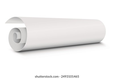 Roll paper isolated, vector illustration