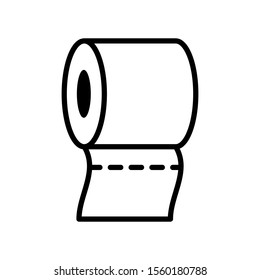 roll paper - tissue - bathroom icon vector design template