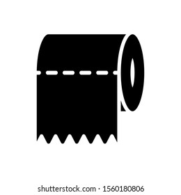 roll paper - tissue - bathroom icon vector design template