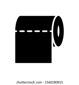 roll paper - tissue - bathroom icon vector design template