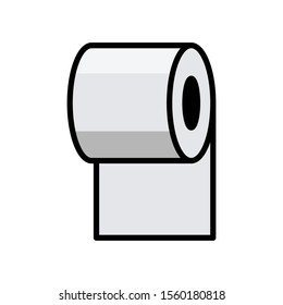 roll paper - tissue - bathroom icon vector design template