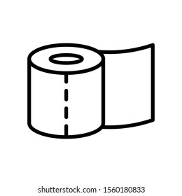 roll paper - tissue - bathroom icon vector design template
