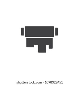 Roll paper towel vector icon. filled flat sign for mobile concept and web design. Tissue roll simple solid icon. Symbol, logo illustration. Pixel perfect vector graphics