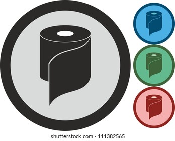 Roll Of Paper, Vector, Icon