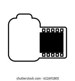 roll photographic isolated icon