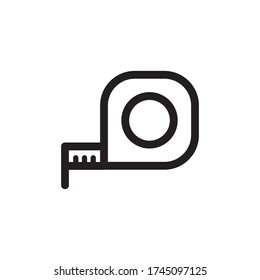 Roll Ruler Icon In Trendy Design Vector Eps 10