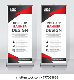 Roll up sale banner design template, abstract background, pull up design, modern x-banner, rectangle size.