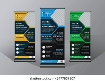 Plantilla de diseño de señalización o enrollable