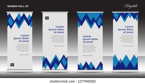 Roll up stand design, Modern Exhibition, Banner template, x-banner, pull up, Advertising Trend, events, display, j-flag, business flyer layout, Creative concept, Stock vector, advertisement, Eps