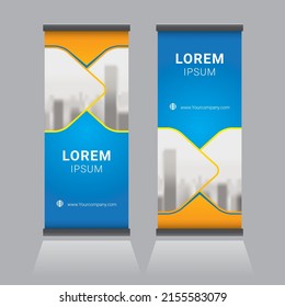 Standardbanner-Designvorlage aufrollen, Vektorgrafik