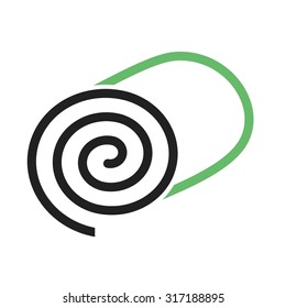 Roll, swiss, cake icon vector image. Can also be used for sweets and confectionery. Suitable for use on web apps, mobile apps and print media.