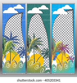 Roll Up table summer design for your text