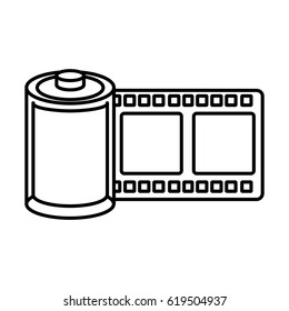 roll tape record isolted icon