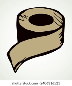 Roll of tape. Vector drawing