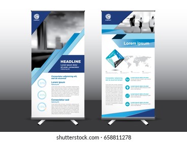 Roll Up template vector illustration, Designed for style applied to the expo. Publicity banners, business model vertical.