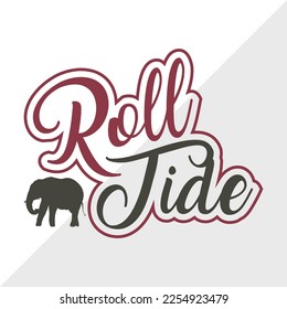 Roll Tide SVG Printable Vector Illustration