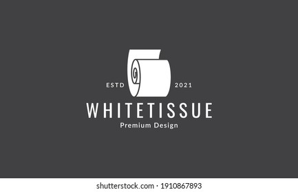 roll tissue paper white logo vector icon symbol graphic design illustration