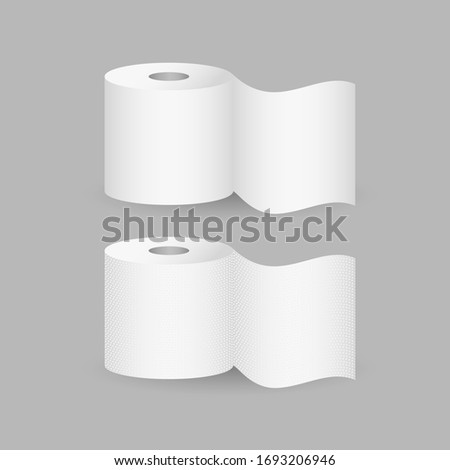 Roll tissue toilet paper. Vector illustration