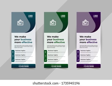 Roll up/Standee banner design print template