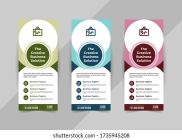 Roll up/Standee banner design print template