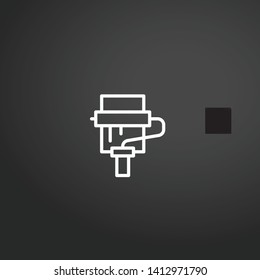 Roll vector icon. Roll concept stroke symbol design. Thin graphic elements vector illustration, outline pattern for your web site design, logo, UI. EPS 10.