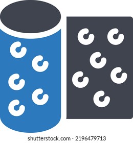 roll  Vector illustration on a transparent background. Premium quality symmbols. Glyphs vector icons for concept and graphic design.