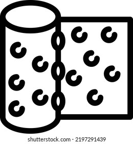 roll Vector illustration on a transparent background. Premium quality symmbols. Thin line vector icons for concept and graphic design. 

