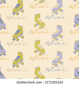 Roll with It Vector Repeat Pattern