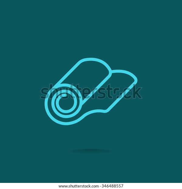 roll wallpaper icon stock vector royalty free 346488557 shutterstock